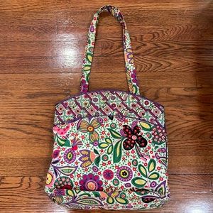 Vera Bradley viva la viva bowler large tote bag